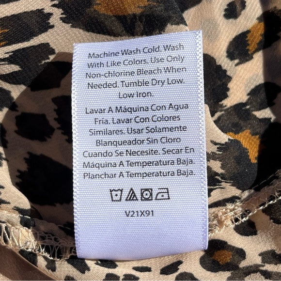 Studio A Cheetah Leopard Print Knee Length Dress - Size Large (12-14) - Picture 7 of 7